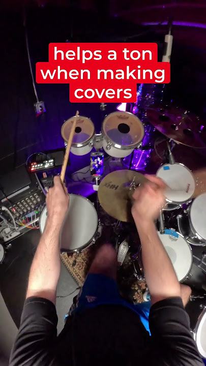 Use cues when making drum covers to save time and extra takes