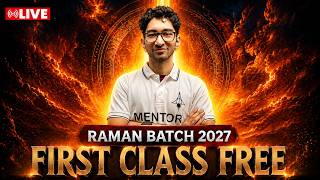 Free First Class PHYSICS 😱 | Crack IISc, IISER & NISER 2027 🚀 | Raman Batch 2027 ✅
