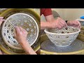 462. Making a Fruit Bowl/Colander with Hsin-Chuen Lin 林新春 水果放置盆製作示範