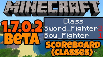 Minecraft PE 1.7.0.3 Beta: Scoreboard Class System!