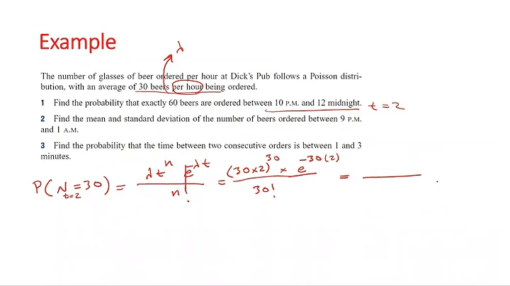 Queueing Theory - Poisson and Exponential Distributions