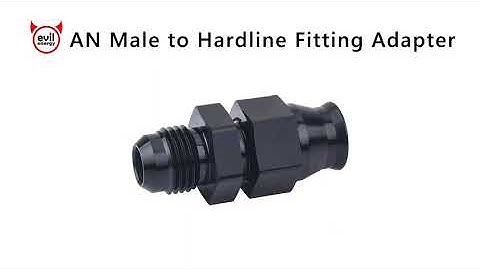 EVIL ENERGY AN Male to Hardline Compression Fitting Adapter Aluminum