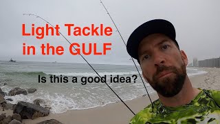 Gulf Shores fishing! Spanish Mackerel And... Do I land a Jack with light tackle?