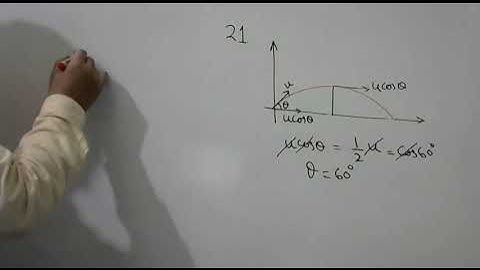 The velocity at the maximum height of a projectile is half its initial velocity of projection u its
