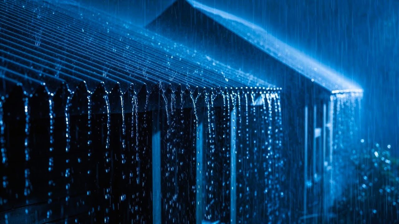 SLEEP INSTANTLY 🌧️ Extreme Heavy Rain & Thunderstorm Sounds | Anxiety Relief, Deep Sleep