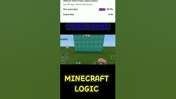 MINECRAFT LOGIC PART - 19 || #shorts #minecraft #logic #games