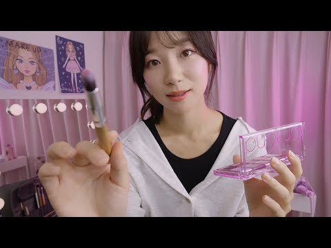 ASMR Backstage Idol Makeup & Hair Styling🎤🎀