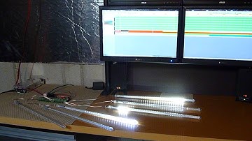 27 channel DMX controller running 6 Snowfall meteor