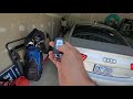 Audi A4 2016 proximity smart key fob replacement push to start cut and programming all keys lost