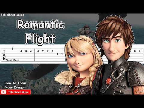 Romantic Flight - How To Train Your Dragon Guitar Tutorial