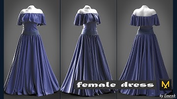 Making a Female Dress in Marvelous Designer/Clo3D