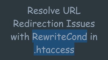 Resolve URL Redirection Issues with RewriteCond in .htaccess