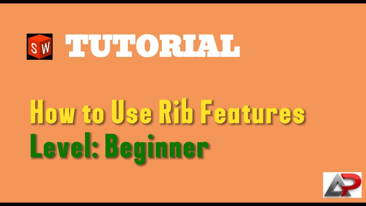 How To Use Rib Solidworks SolidWorks Tutorial: How to Use Rib Feature 4 - YouTube