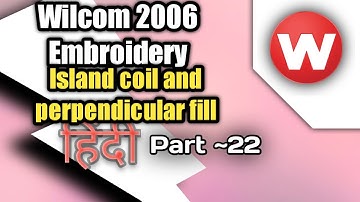 Island Coil  Wilcom 2006 Embroidery Designing Tutorial