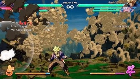 DBFZ Trunks meterless side switch with base Vegeta assist
