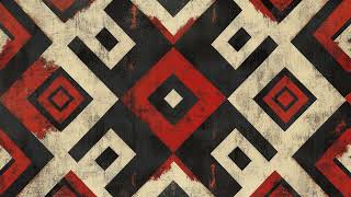 Boho style geometric patterns. 1 hour 4K TV Wall Art screensaver.