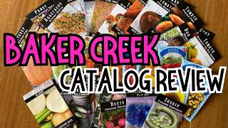 Reviewing my Baker Creek catalog order from Baker Creek Heirloom Seeds. #bakercreek #bakercreekseeds