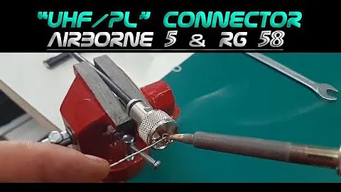 How to Install UHF (PL) Connector for RG58 Coaxial Cable