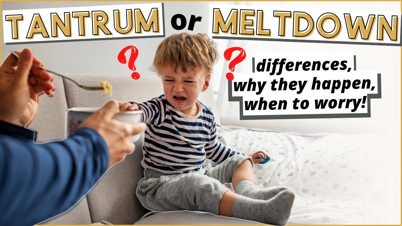 Tantrum vs Meltdown Difference, Why They Happen, + When To Worry YouTube