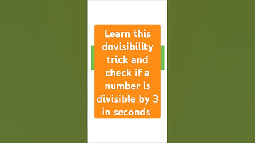 Divisibility Rule of 3 | Easy Math Trick to Check in Seconds