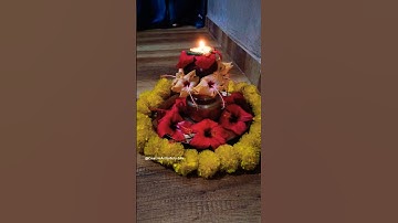 Diwali Decoration Ideas / Flower Rangoli #shorts #rangoli #diwali #trending #decoration #ideas