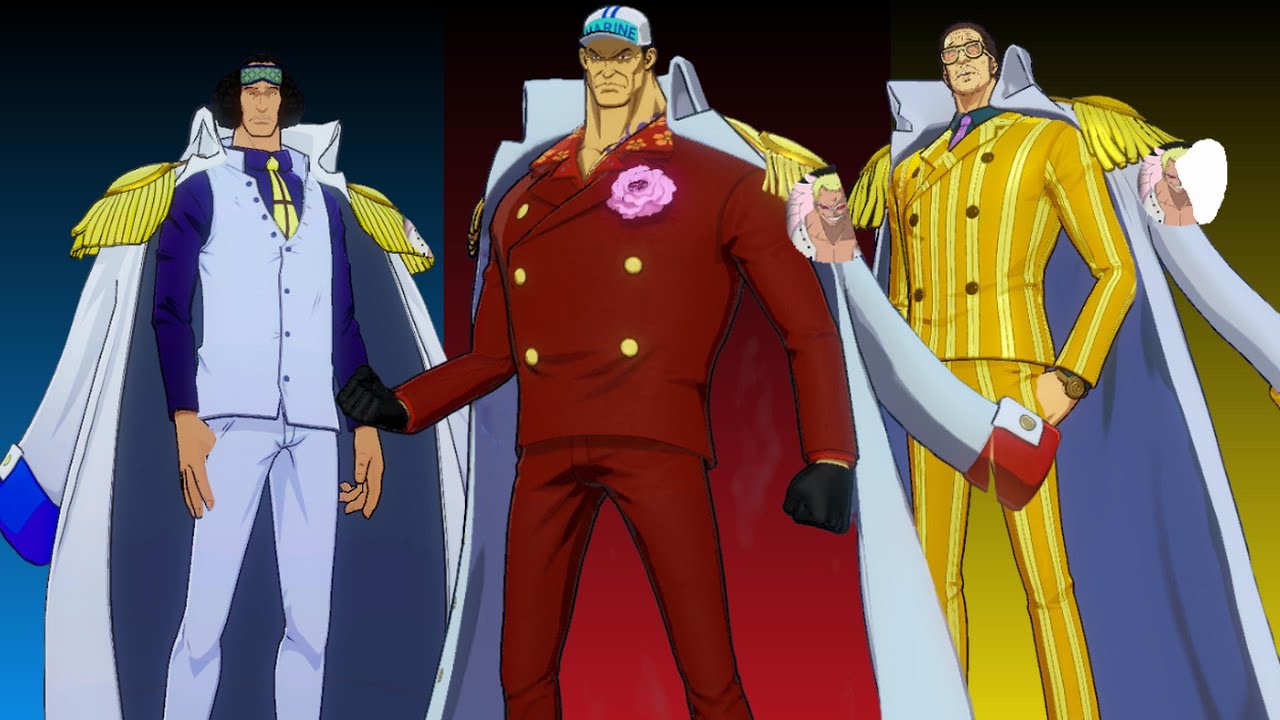 3 Admirals All Moves One Piece Fighting Path Gameplay 2023 YouTube