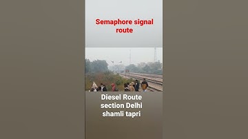 #DEMUTRAIN How semaphore signal works?#indianrailways#Dieselroute #tracksound#youtubeshorts#shorts