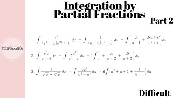 Calculus - HOW TO: Integration by Partial Fractions (Difficult Level, Part 2)