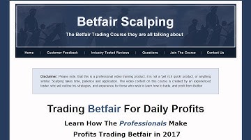 Welcome To BFScalper Betfair Trading, and Scalping Profits on Youtube
