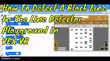"How To Detect A Black Line In The Line Detector Playground In VEX VR "