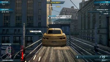 Need For Speed Most Wanted 2012: Landing of a jump went terribly wrong...