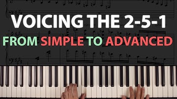 Voicing the 2-5-1: Twelve Examples, from SIMPLE to ADVANCED