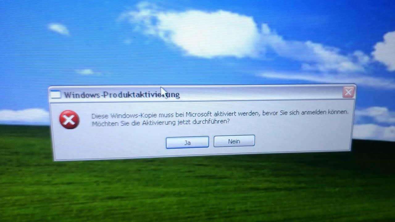 Windows xp aktivierung fehler - YouTube