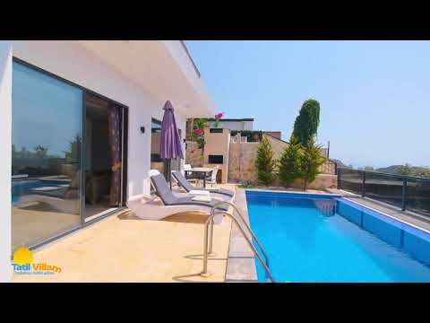 Villa  Ruya | Korunaklı Açık & Isıtmalı Kapalı Havuz, Jakuzi Balayı Villası | Tatil Villam