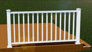 This video shows you how to install your Vision 36" or 42" Picket railing system.