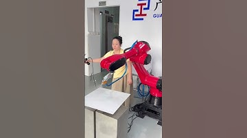 Non-programming spray painting robot.#industrial #robot #welding #spraying #stamping
