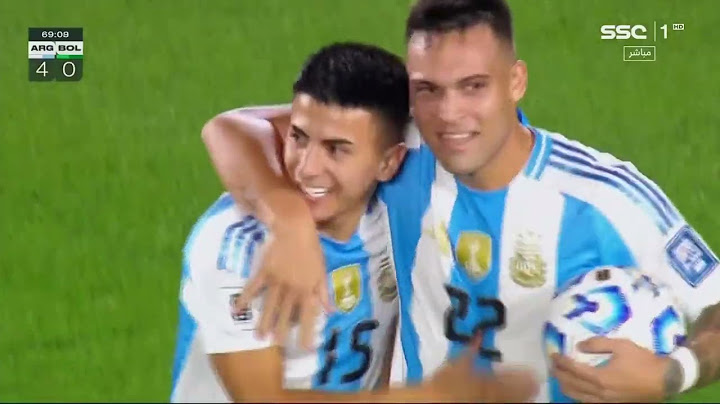 التصفيات  المؤهلة لكأس العالم (2026) ملخص مباراه الارجنتين 6-0 بوليفيا