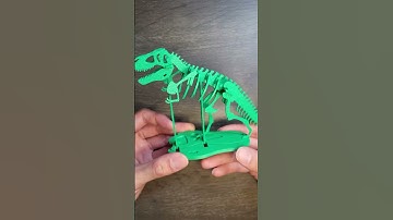 3D Printed Dino Puzzle on Bambu Lab X1C Flagship 3D Printer #3dprinting #bambulab #asmr #3dprinter