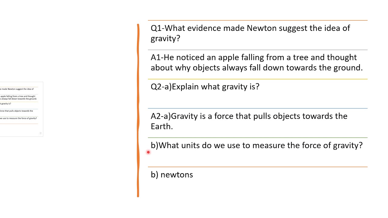 Cambridge Primary Science Stage 6 Science Chapter 4 Gravity as ...