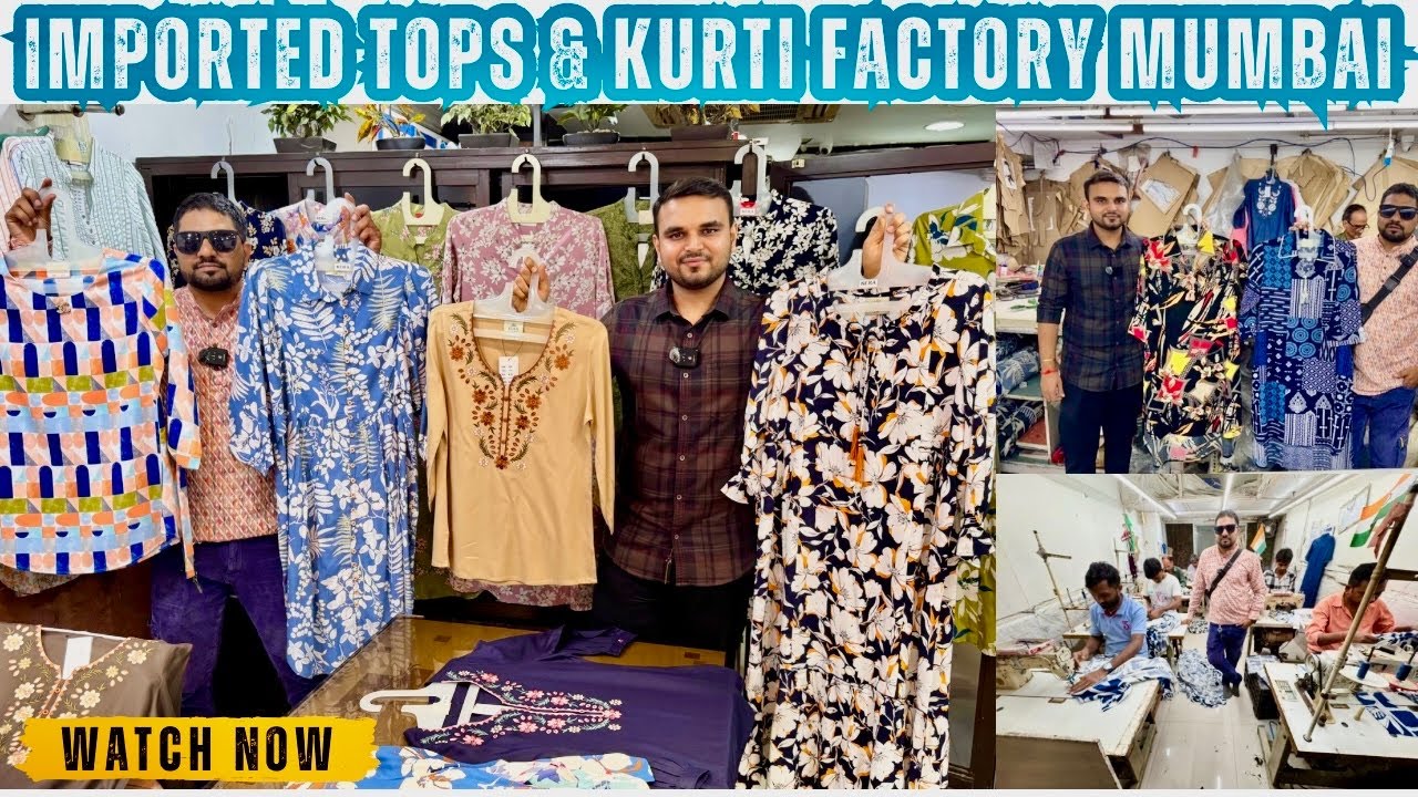 Imported tops & kurti factory in mumbai/Wholesale Kurti manufacturers|Malad Kurti Market/Kera Fab