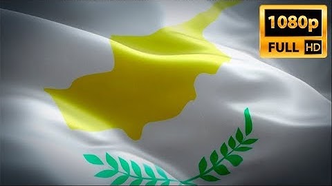 Cyprus waving flag. National 3d Cypriot flag waving. Sign of Nicosia
