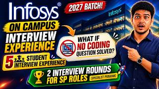 Infosys On Campus Interview Experience & Questions 2027 batch | Infosys On campus new pattern 2027