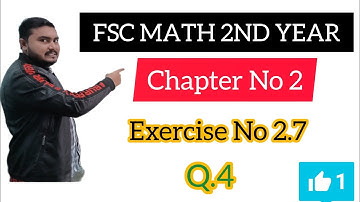 Fsc Math Part 2||Chapter 2-Exercise 2.7||Question 4||2nd year Math|12th Class Math|Derivative
