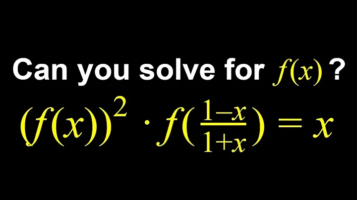 Solving a Functional Equation
