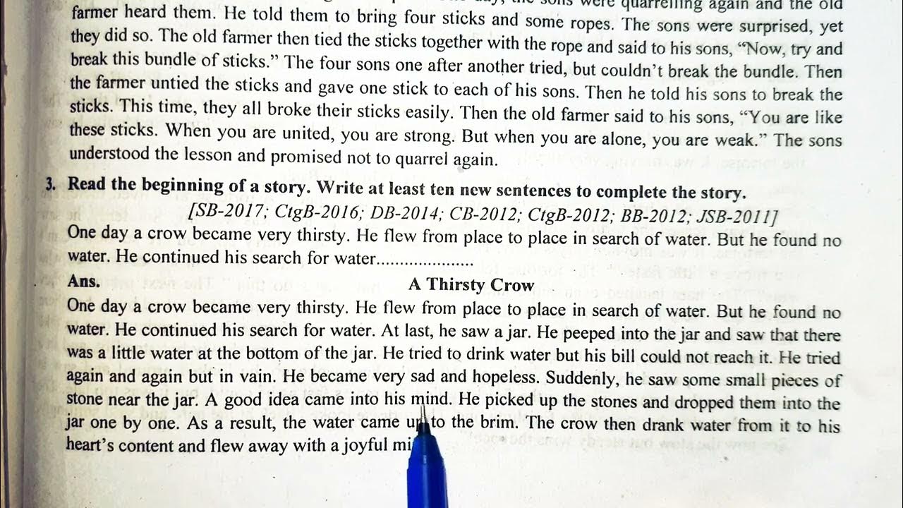 A Thirsty Crow English Story Completing Story A Thirsty Crow a-thirsty-crow-english-story-completing-story-a-thirsty-crow