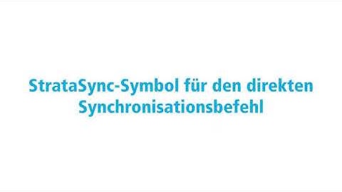 Mini Tutorial / Staffel 02 / 09: StrataSync-Symbol für den direkten Synchronisationsbefehl