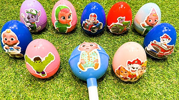 🌈 Rainbows Eggs Numberblocks Transforming Ice Cream with Rainbow SLIME Colorful! Satisfying, ASMR.