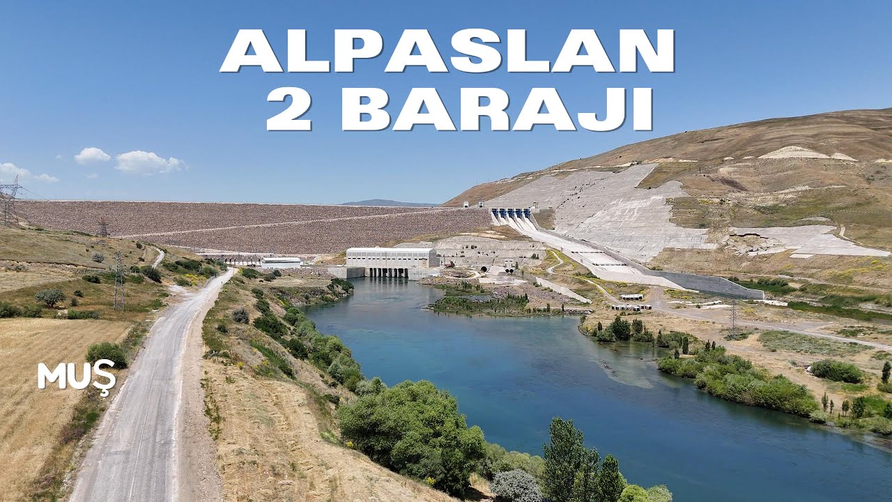 Alpaslan-2 Barajı ve Hidroelektrik Santrali - 4K - 