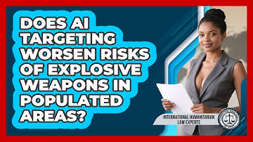 Does AI Targeting Worsen Risks Of Explosive Weapons In Populated Areas?