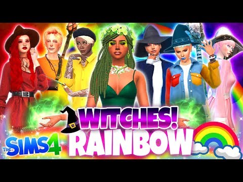🔮rainbow-witches!🔮---sims-4-cas-challenge!